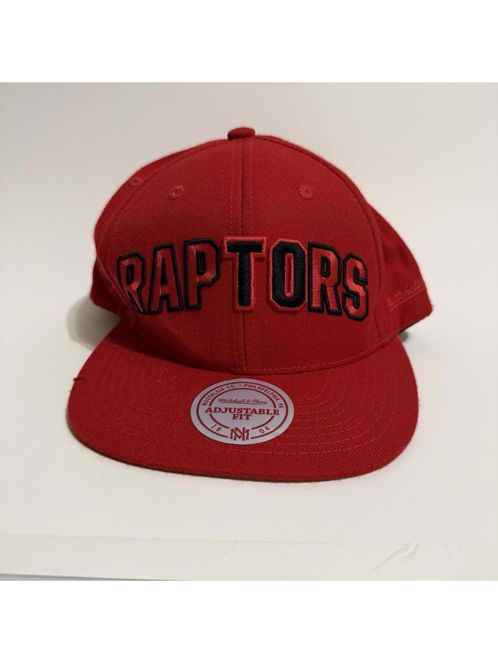 Toronto Raptors Mitchell & Ness Red Snapback NBA Hat Men’s